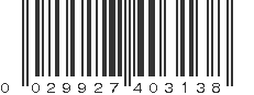 UPC 029927403138