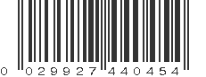 UPC 029927440454