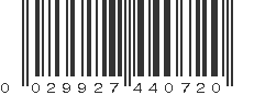 UPC 029927440720