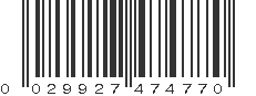 UPC 029927474770