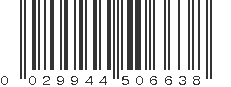 UPC 029944506638