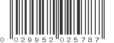 UPC 029952025787