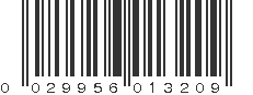 UPC 029956013209