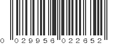 UPC 029956022652