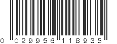 UPC 029956118935