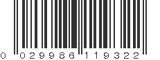 UPC 029986119322