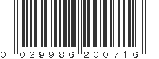 UPC 029986200716