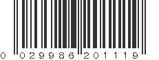 UPC 029986201119