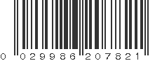 UPC 029986207821