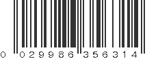 UPC 029986356314