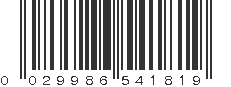 UPC 029986541819