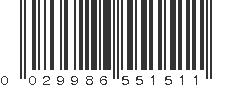 UPC 029986551511