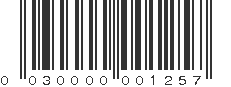 UPC 030000001257