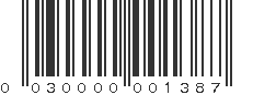 UPC 030000001387