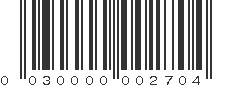 UPC 030000002704