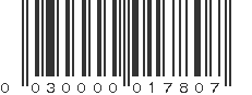 UPC 030000017807