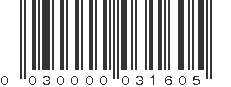 UPC 030000031605