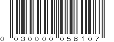 UPC 030000058107