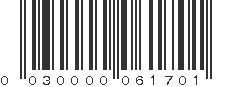 UPC 030000061701