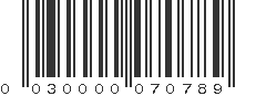 UPC 030000070789