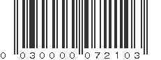 UPC 030000072103