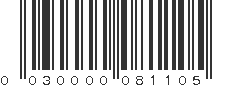 UPC 030000081105