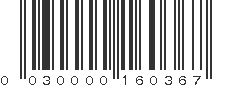 UPC 030000160367