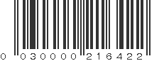 UPC 030000216422