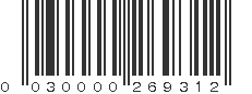 UPC 030000269312