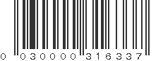 UPC 030000316337