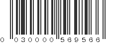 UPC 030000569566