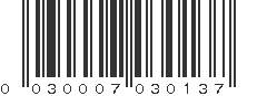 UPC 030007030137