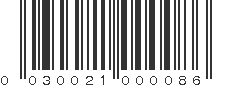 UPC 030021000086