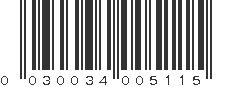 UPC 030034005115