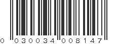 UPC 030034008147