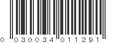 UPC 030034011291