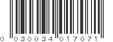 UPC 030034017071