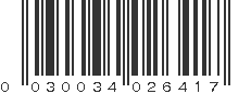 UPC 030034026417