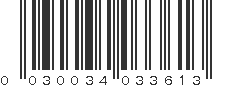 UPC 030034033613