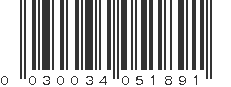 UPC 030034051891