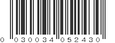 UPC 030034052430