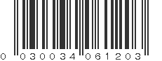 UPC 030034061203