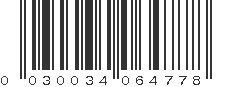 UPC 030034064778