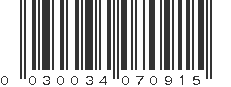 UPC 030034070915