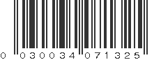 UPC 030034071325