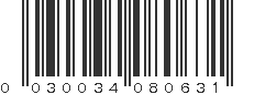 UPC 030034080631