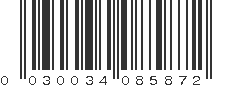 UPC 030034085872