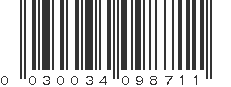 UPC 030034098711