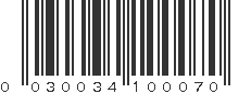 UPC 030034100070