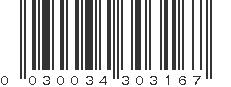 UPC 030034303167